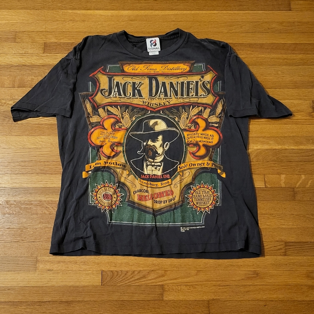 Vintage Jack Daniels Vintage Black Graphic Tee